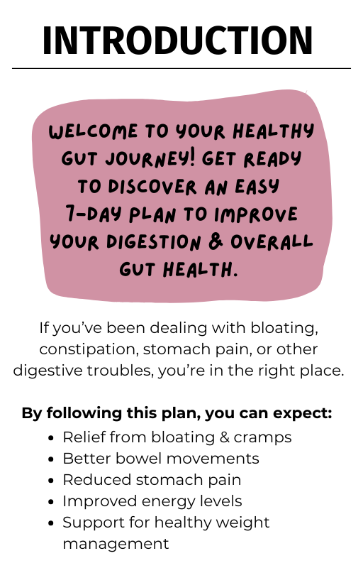 7 Day Healthy Gut Meal Plan